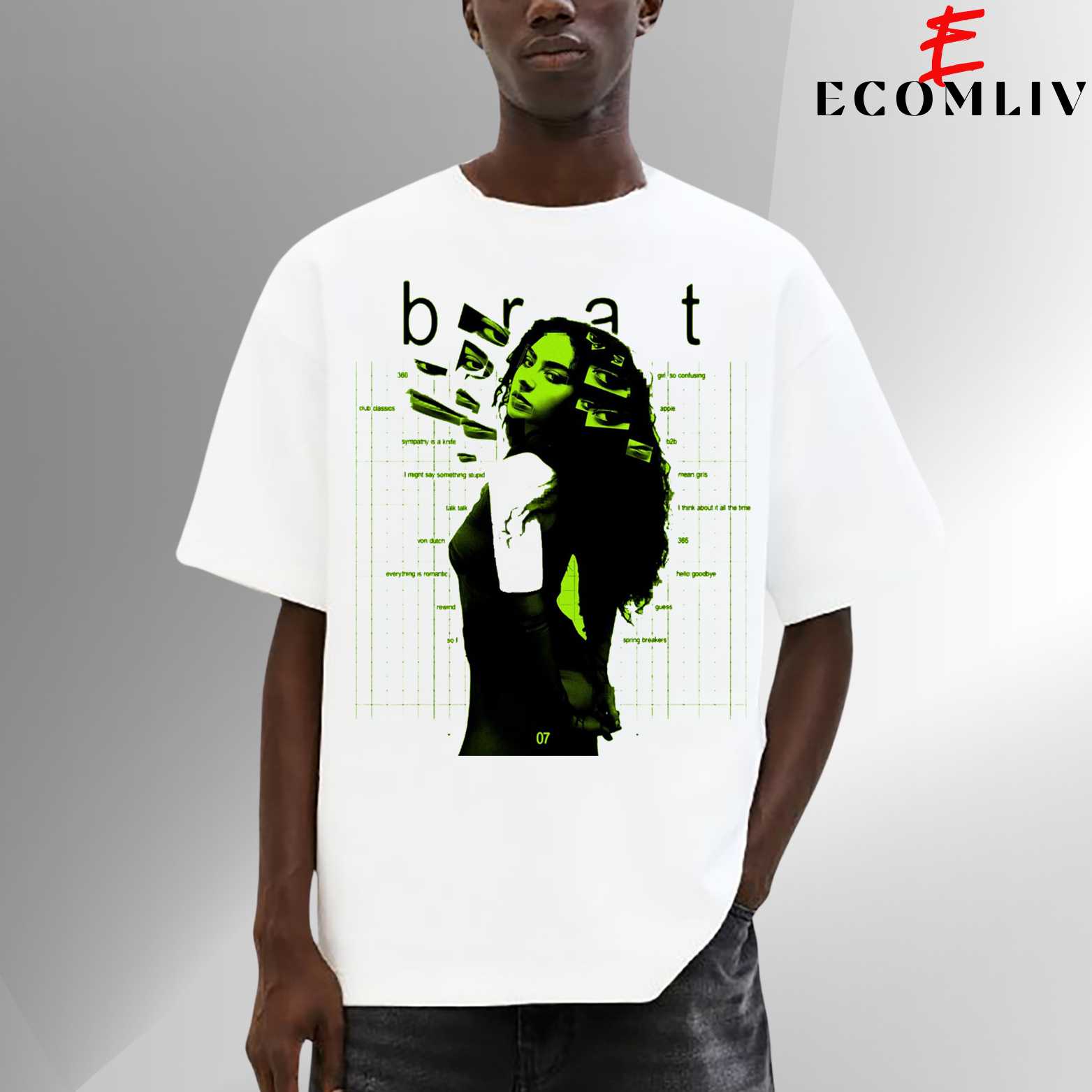 Brat Album Tee, Charli Xcx T-Shirt, Unisex T-Shirt